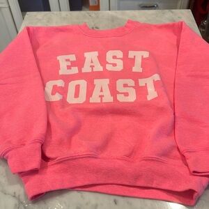 Hot pink East coast sweatshirt size small